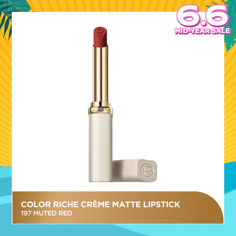 Color Riche Creme Matte Lipstick 197 Muted Red 1s