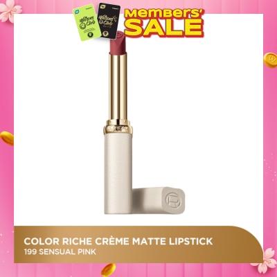 L'OREAL PARIS MAKEUP Color Riche Creme Matte Lipstick 199 Sensual Pink 1s