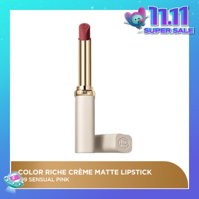 L'OREAL PARIS MAKEUP Color Riche Creme Matte Lipstick 199 Sensual Pink 1s