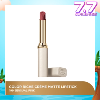 L'OREAL PARIS MAKEUP Color Riche Creme Matte Lipstick 199 Sensual Pink 1s