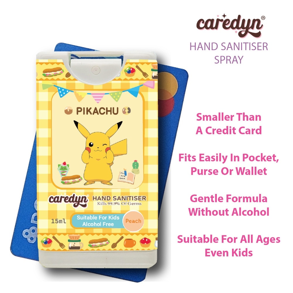 Pokemon Hand Sanitiser Spray Peach (Pikachu) 15ml