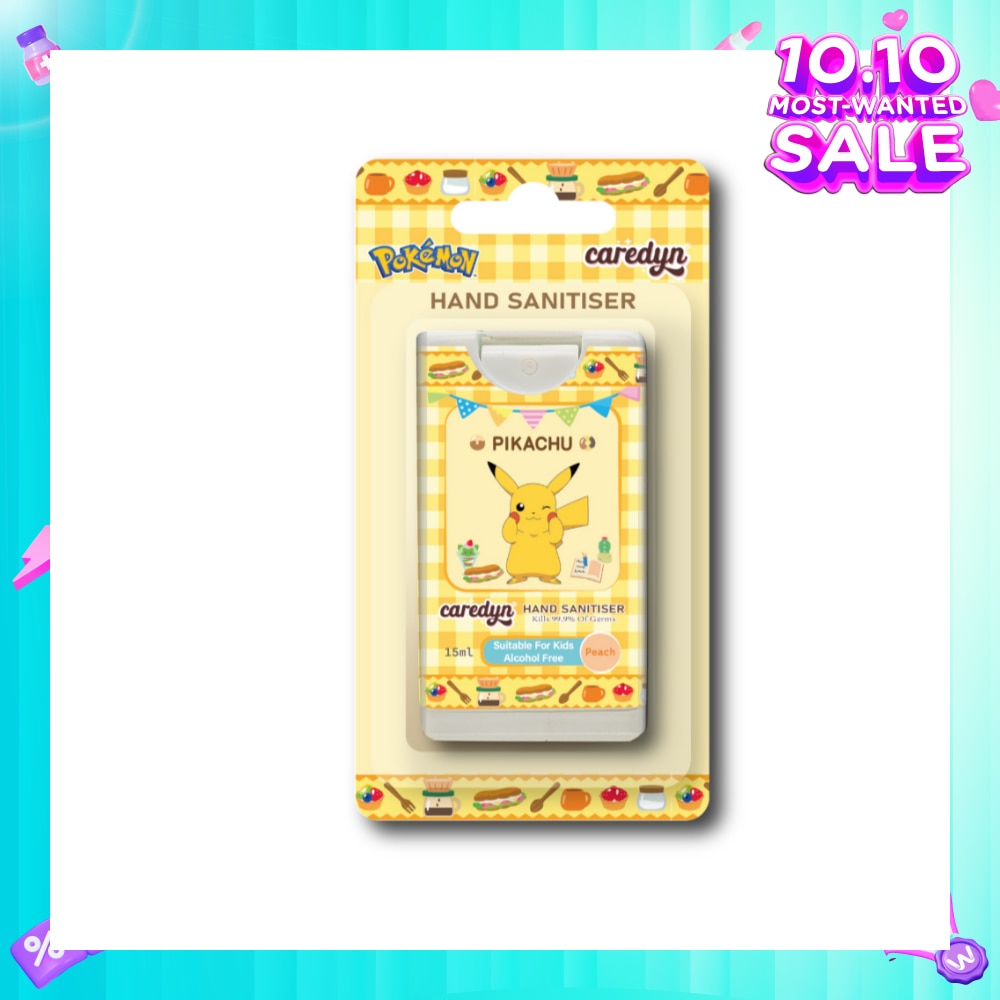 Pokemon Hand Sanitiser Spray Peach (Pikachu) 15ml