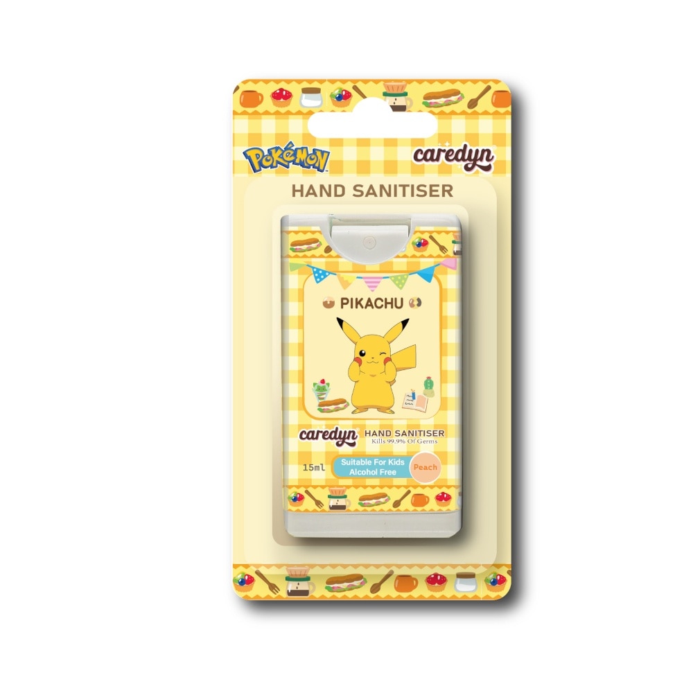 CAREDYN Pokemon Hand Sanitiser Spray Peach (Pikachu) 15ml