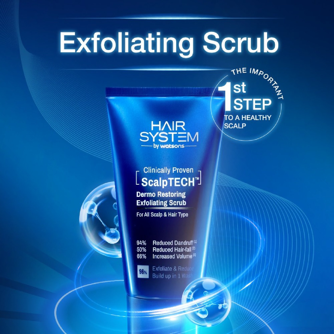 ScalpTECH Dermo Restoring Exfoliating Hair Scrub 160g