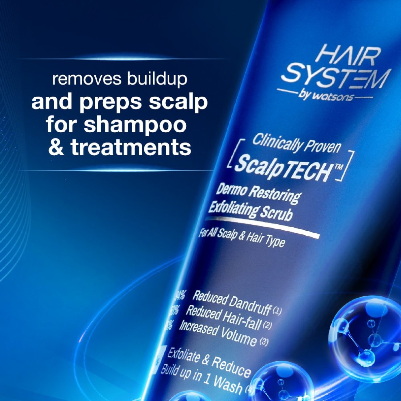 ScalpTECH Dermo Restoring Exfoliating Hair Scrub 160g