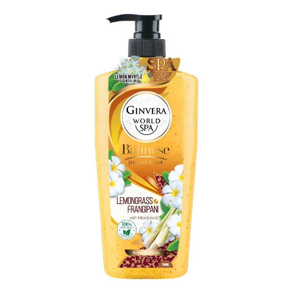 World Spa Balinese Shower Scrub Lemongrass & Frangipani 750ml