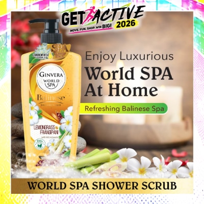 GINVERA - World Spa Balinese Shower Scrub Lemongrass & Frangipani 750ml image