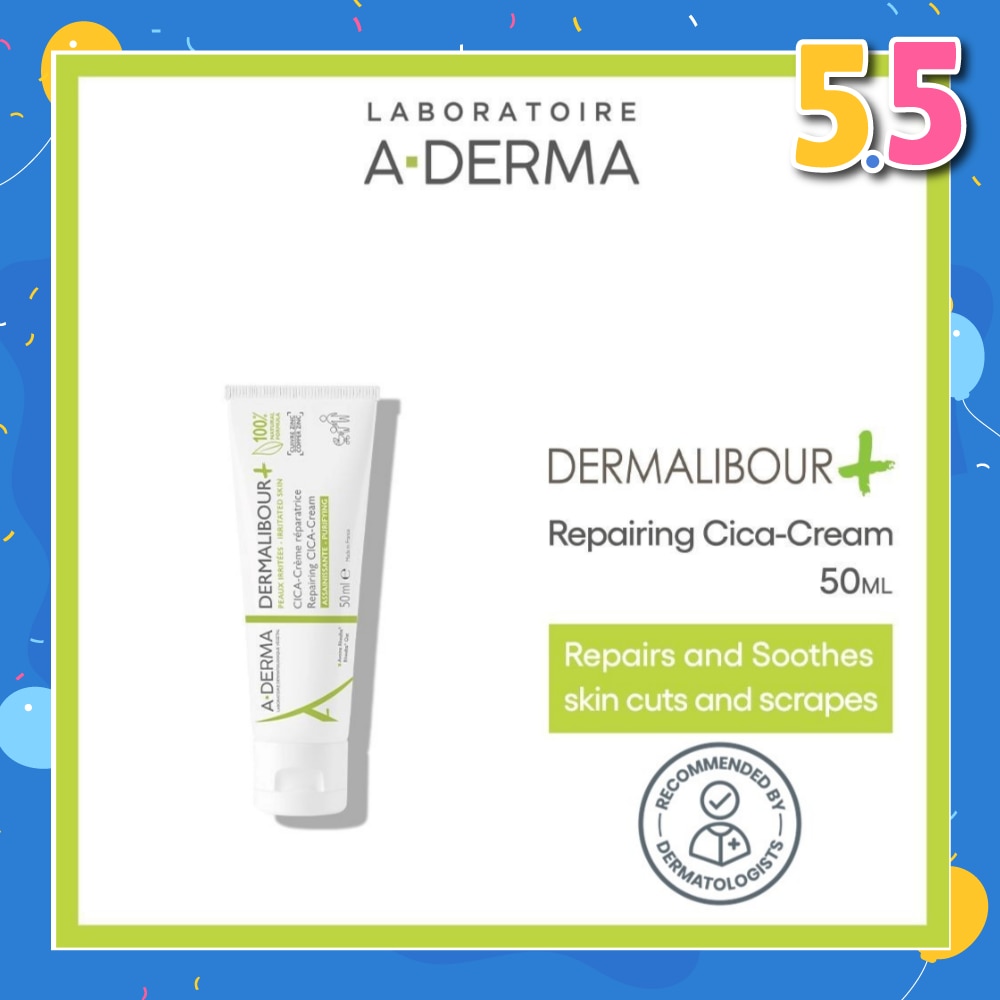 Dermalibour + Repairing Soothing Cream (For Irritated & Fragile Skin) 50ml