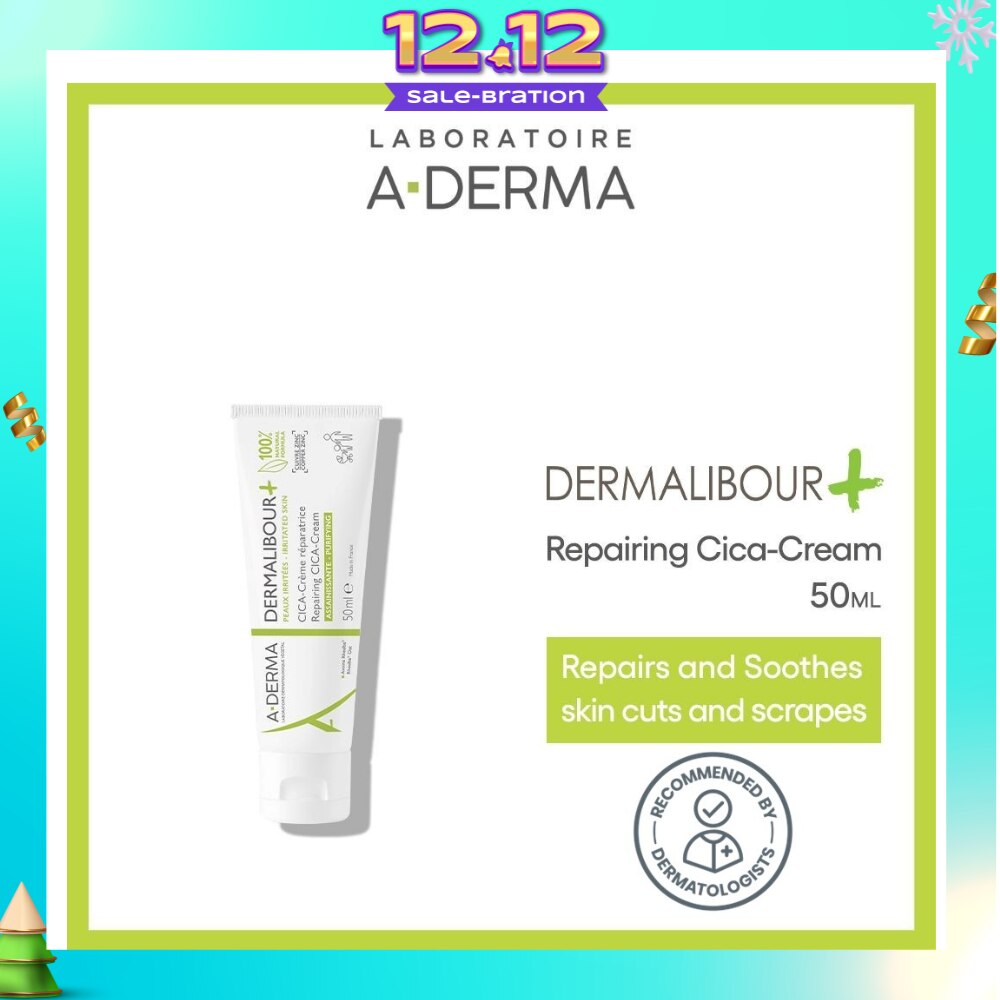 Dermalibour + Repairing Soothing Cream (For Irritated & Fragile Skin) 50ml