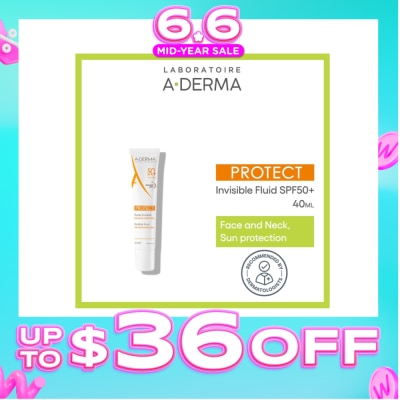 ADERMA - Very High Protection Fluid SPF50+ (For Normal to Combination Fragile Skin) 40ml (Expiry: Feb`2027)