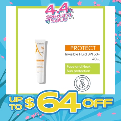 ADERMA - Very High Protection Fluid SPF50+ (For Normal to Combination Fragile Skin) 40ml