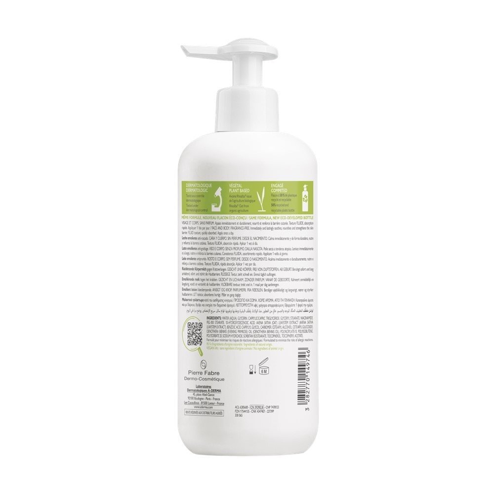 Exomega Control Emollient Fragrance-free Anti-Scratching Lotion (Anti-Irritation) 400ml