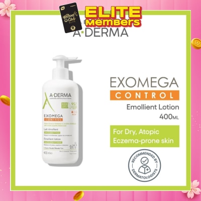 ADERMA Exomega Control Emollient Fragrance-free Anti-Scratching Lotion (Anti-Irritation) 400ml