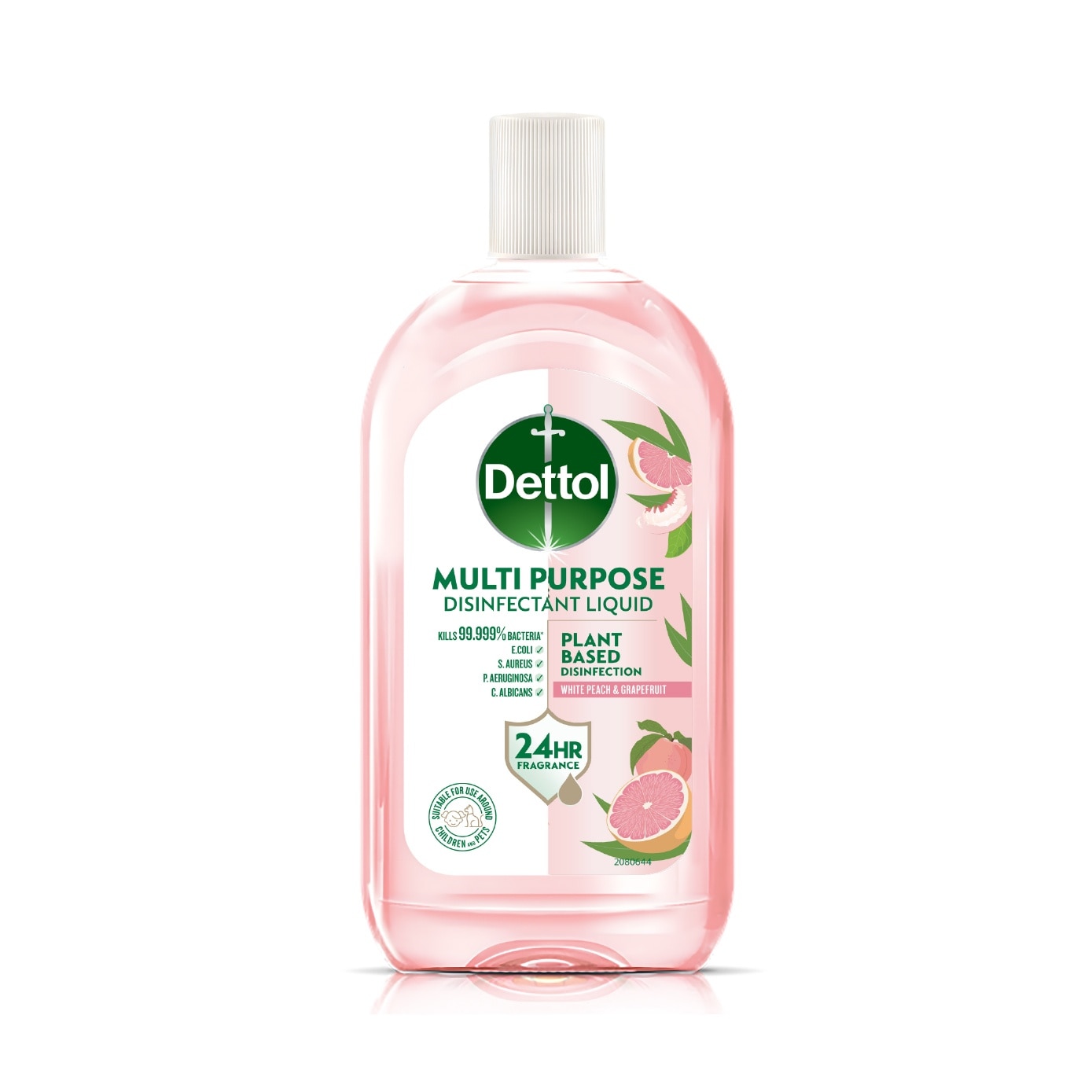 Plant-Based White Peach & Grapefruit Scented Multipurpose Disinfectant Liquid 1L image