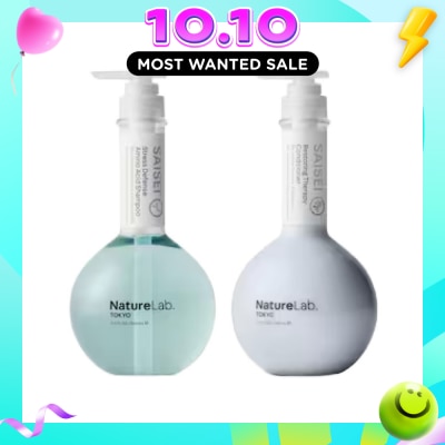 NATURELAB TOKYO Saisei Amino Acid Stress Defence Restoring Therapy Hair Care Bundle Set 1s image