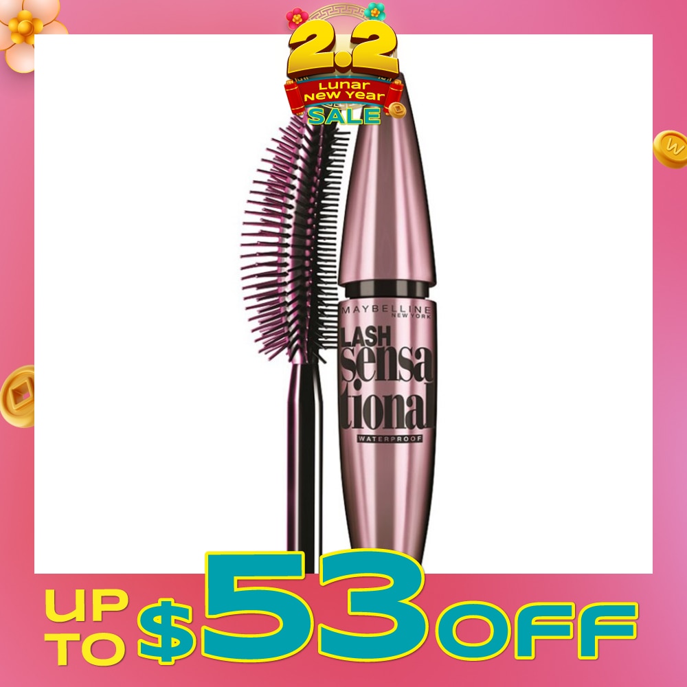 MAYBELLINE Lash Sensational Volumizing Mascara Blackest Black