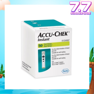 ACCU CHEK Instant Test Strip Suitable For Self-Testing (For Determination Of Blood Glucose) 50s