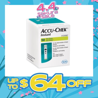 ACCU CHEK - Instant Test Strip Suitable For Self-Testing (For Determination Of Blood Glucose) 50s