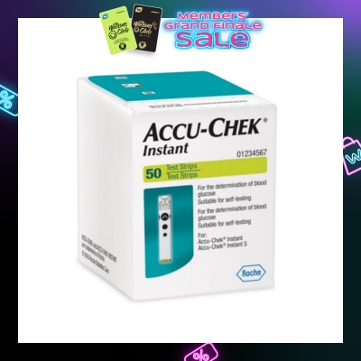 ACCU CHEK Instant Test Strip Suitable For Self-Testing (For Determination Of Blood Glucose) 50s