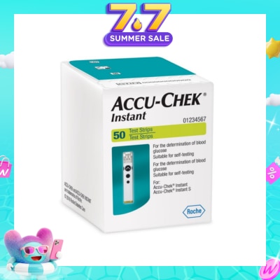 ACCU CHEK - Instant Test Strip Suitable For Self-Testing (For Determination Of Blood Glucose) 50s