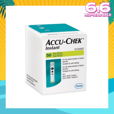 ACCU CHEK Instant Test Strip Suitable For Self-Testing (For Determination Of Blood Glucose) 50s