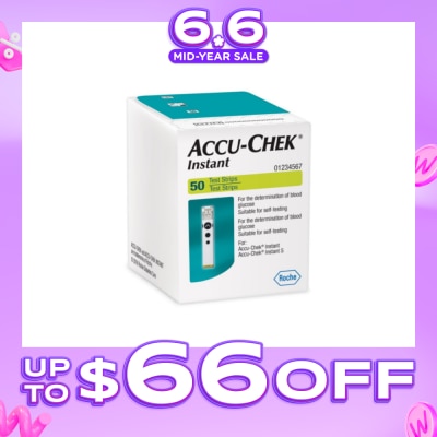 ACCU CHEK - Instant Test Strip Suitable For Self-Testing (For Determination Of Blood Glucose) 50s