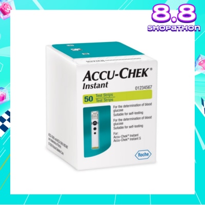 ACCU CHEK Instant Test Strip Suitable For Self-Testing (For Determination Of Blood Glucose) 50s