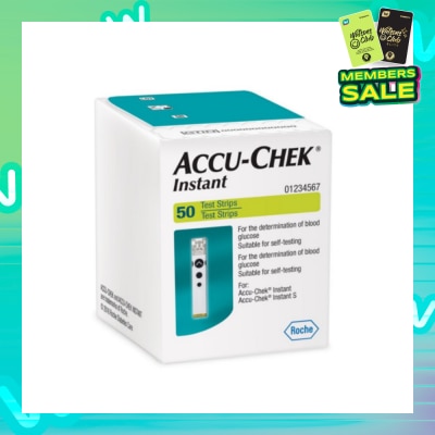 ACCU CHEK Instant Test Strip Suitable For Self-Testing (For Determination Of Blood Glucose) 50s