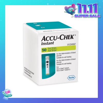 ACCU CHEK Instant Test Strip Suitable For Self-Testing (For Determination Of Blood Glucose) 50s