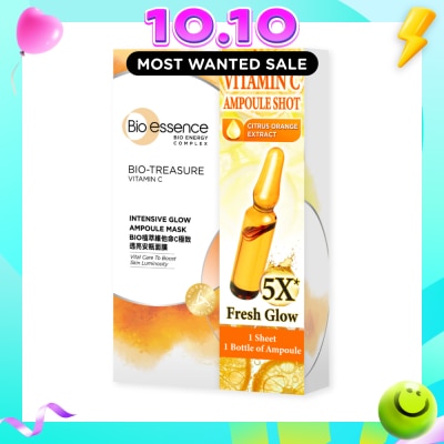 BIO ESSENCE Bio Treasure Intensive Glow Ampoule Mask 20ml x 7s image