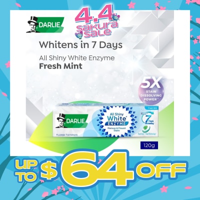 DARLIE - All Shiny White Enzyme Whitening Toothpaste Fresh Mint 120g