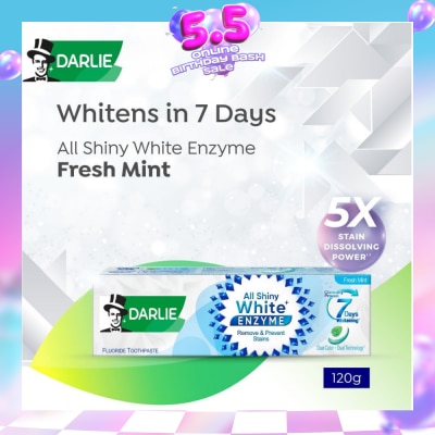 DARLIE - All Shiny White Enzyme Whitening Toothpaste Fresh Mint 120g