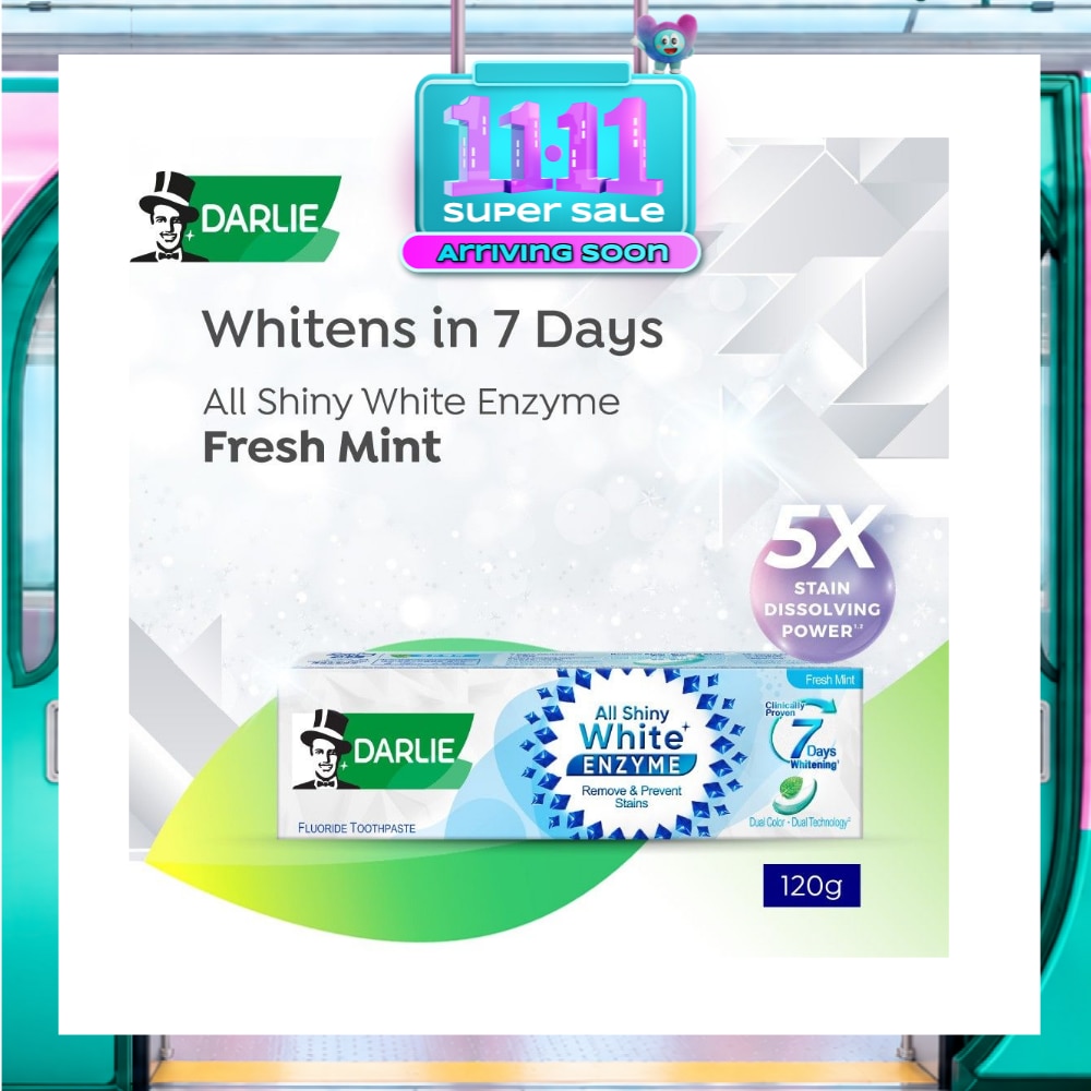 All Shiny White Enzyme Whitening Toothpaste Fresh Mint 120g image