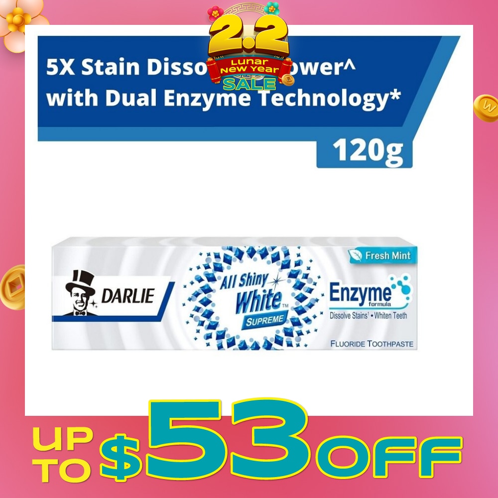 All Shiny White Enzyme Whitening Toothpaste Fresh Mint 120g