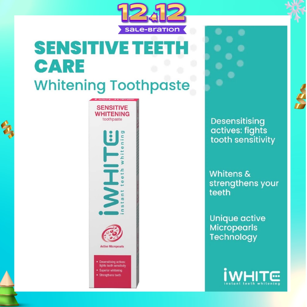 iWhite Whitening and Gum Care Toothpaste 75ml (Expiry: Jul`2026)