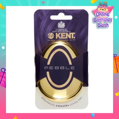KENT BRUSHES Pg The Pebble (Travel Hair Brush For Wet Or Dry Hair Gold) 1s