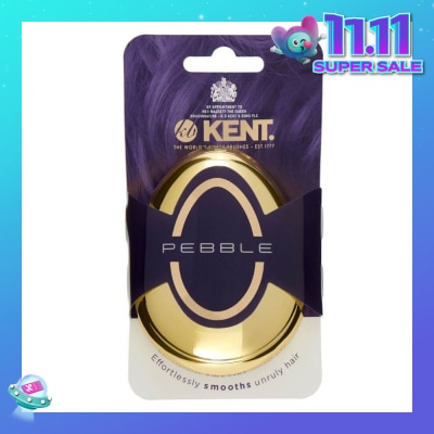 KENT BRUSHES Pg The Pebble (Travel Hair Brush For Wet Or Dry Hair Gold) 1s