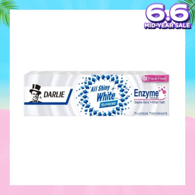 DARLIE All Shiny White Supreme Enzyme Formula Toothpaste Floral Fresh 120g