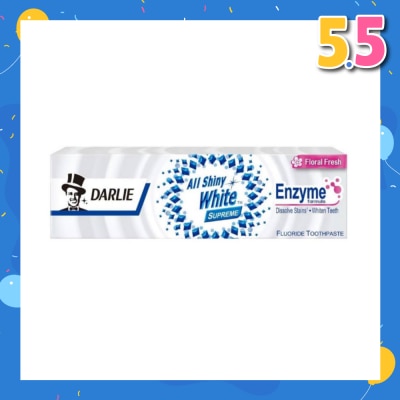 DARLIE All Shiny White Supreme Enzyme Formula Toothpaste Floral Fresh 120g