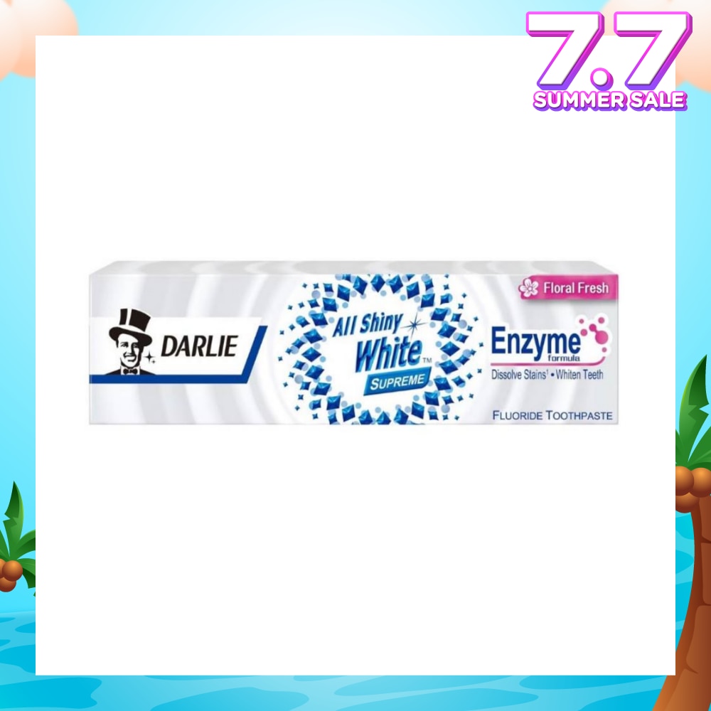 All Shiny White Supreme Enzyme Formula Toothpaste Floral Fresh 120g