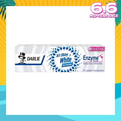 DARLIE All Shiny White Supreme Enzyme Formula Toothpaste Floral Fresh 120g