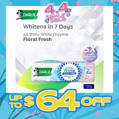 DARLIE - All Shiny White Enzyme Whitening Toothpaste Floral Mint 120g