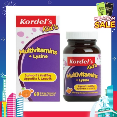 KORDEL'S Kid's Multivitamins + Lysine 60s