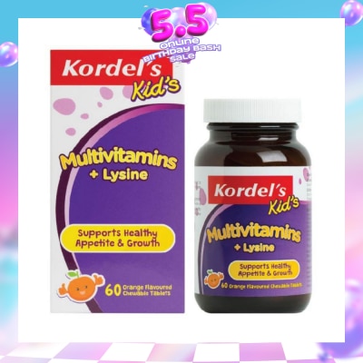 KORDEL'S - Kid's Multivitamins + Lysine 60s (Expiry: Feb`2027)
