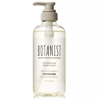 BOTANIST Botanical Deep Moist Body Soap Water Lily & Rasberry (To Gently Cleanses For Soft Supple Skin) 490ml