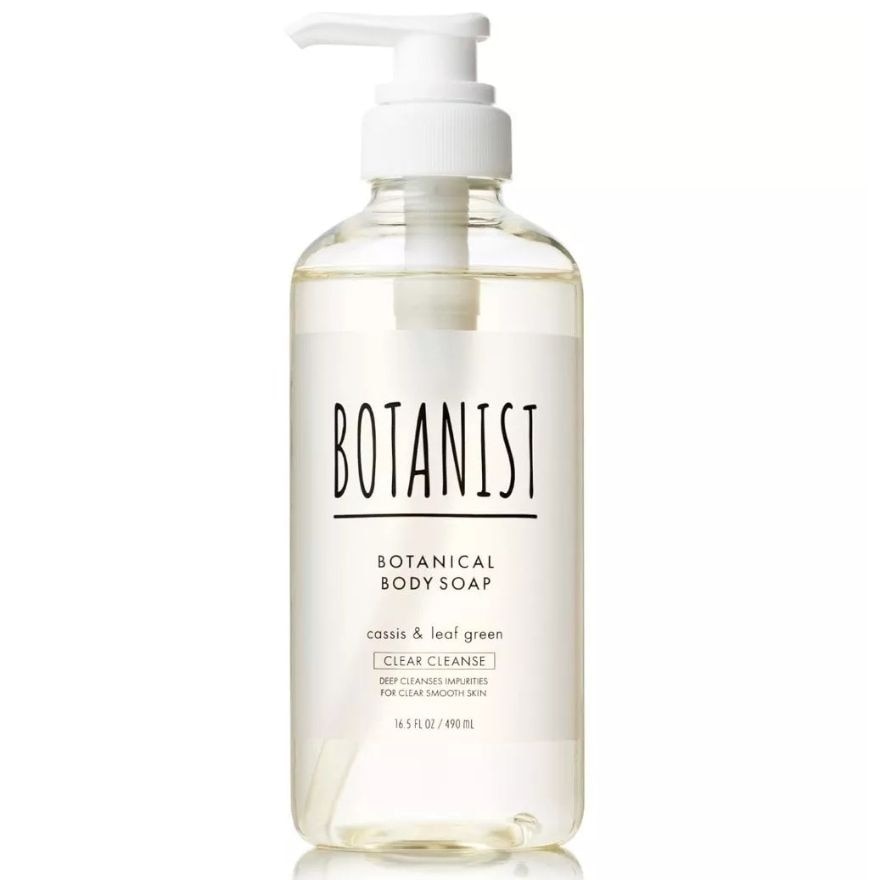 Botanical Clear Cleanse Body Soap Cassis & Leaf Green (Deep Cleanses Impurities For Clear Smooth Skin) 490ml