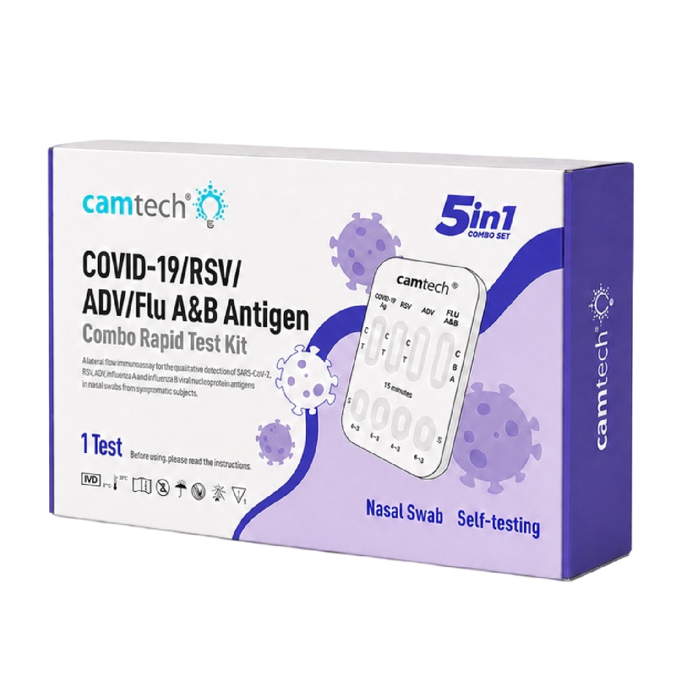 Flu A&B 5 in 1 Rapid Test Kit 1s image