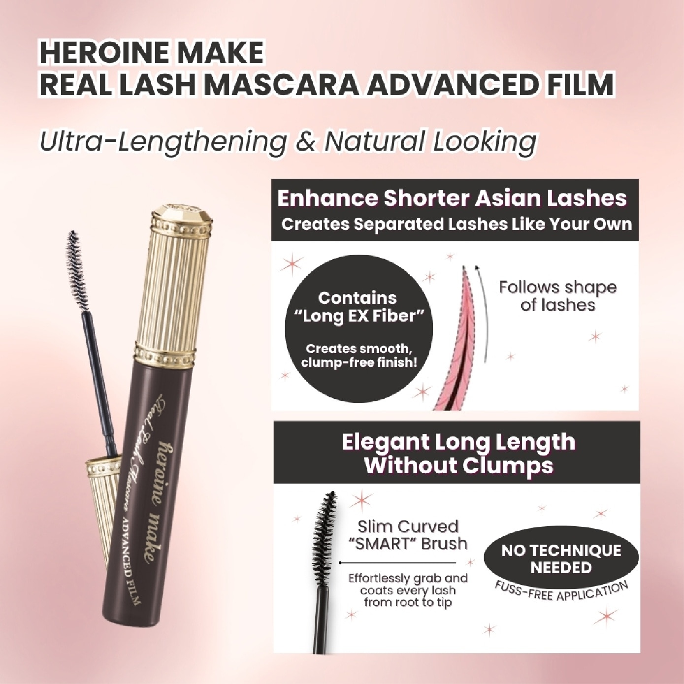 Real Lash Mascara Advanced Film #51 Sunlit Black 6g image