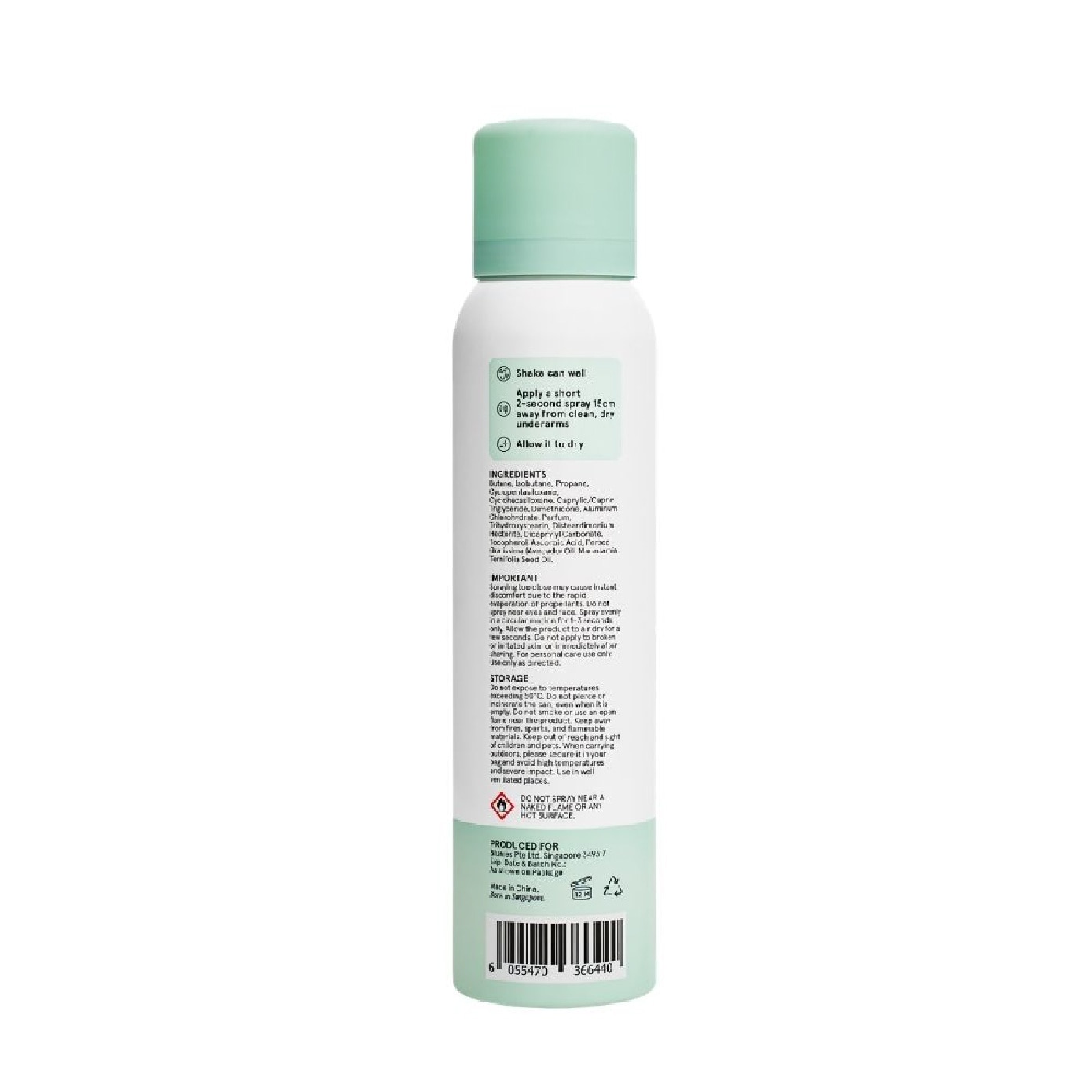 Ultra Brightening Vitamin Deodorant Spray Fresh Mint & Pear 100g image