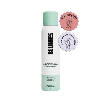 BLUNIES - Ultra Brightening Vitamin Deodorant Spray Fresh Mint & Pear 100g image